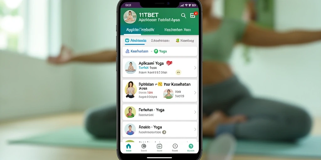 Tampilan antarmuka 11TBET yang ramah pengguna untuk praktik Yoga.
