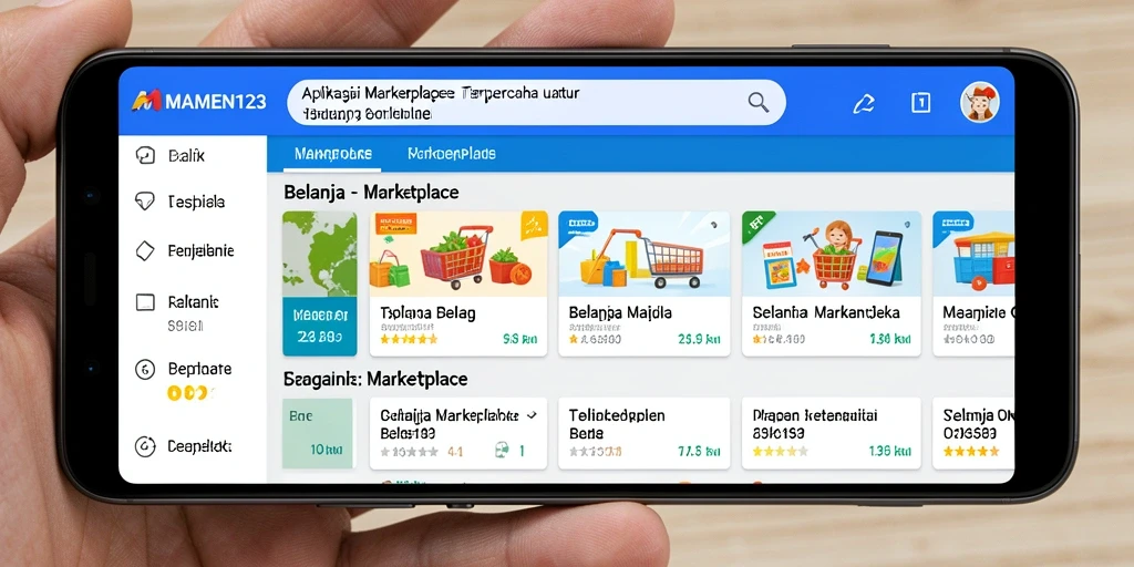Tampilan antarmuka MAMEN123 yang ramah pengguna dan menarik.