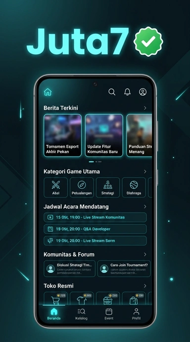 Tampilan kanal resmi juta7